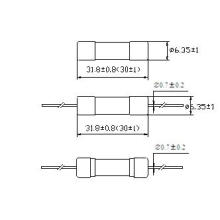 Hbc Tube Sicherung Fast-Acting 6,3 X 30 mm